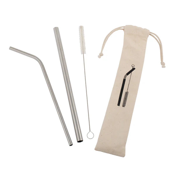 Stainless Steel Straw Set (2 Pack)